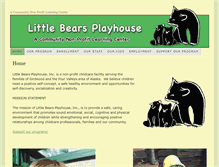 Tablet Screenshot of littlebearsplayhouse.com
